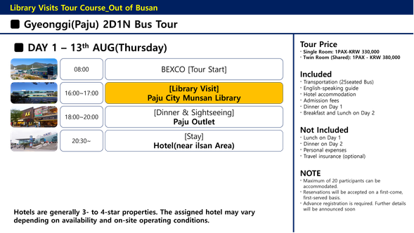 Library Visits Tour