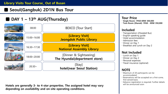 Library Visits Tour