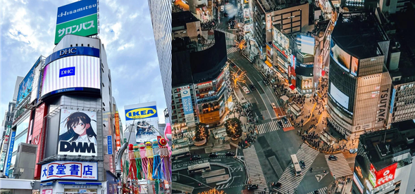 Shibuya is one of the districts under the jurisdiction of Tokyo, Japan, located in the southwest of the 23 special wards of Tokyo. Along with Shinjuku, it is a famous "sleepless city" in Tokyo. Shibuya Station, the second largest transportation hub in Japan after Shinjuku Station, serves nine lines and sees an average daily ridership of over 3.3 million. From the end of the Heian period to the Edo period, the area was successively under the influence of the Shibuya clan and directly administered by the Shogunate. It was officially established as a district in 1922 (Showa 7), underwent a transformation of its streets in 1964 due to the Tokyo Olympics, and transformed into an Asian fashion center after the completion of the Shibuya 109 building in 1979.