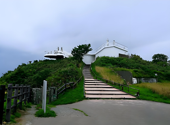 白鸟湾展望台】(约20分钟)白鸟湾展望台位于室兰市,是室兰八景之一,提供了一个绝佳的观景平台。从这里可以俯瞰整个室兰港,欣赏到港口周围的工厂和白鸟大桥的灯饰,营造出如同闪闪发光的珠宝盒般美丽的夜景。