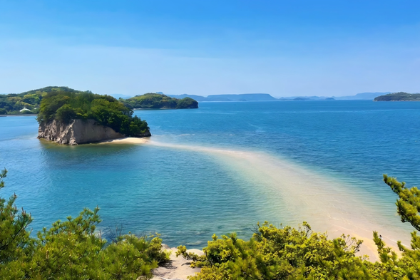 Xiaodou Island, a peaceful pearl on the Seto Inland Sea, is famous for its olive trees and blue sea and sky. Strolling along the winding coastline, the gentle breeze carries the fragrance of sea salt and olives, and the sunlight shines on the white lighthouse and small fishing port, as serene and gentle as a painting.
The small paths, ancient villages, and olive groves intertwine on the island, and every breath brings a sense of harmony between nature and life. Taking a cable car to overlook the canyon scenery of Hanxia Creek, or gently caressing the sea breeze at the port, both make people feel relaxed, as if time is slowly flowing here, and every moment is a poetic journey.