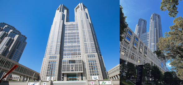 Shinjuku Ward Office: It is the headquarters building of the Tokyo Metropolitan Government, located in the Shinjuku New Town area of Tokyo. The building is a representative example of commemorative high-rise architecture. It was designed by the famous Japanese architect Kenzo Tange