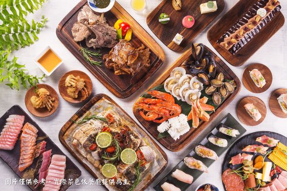 礁溪五星寒沐酒店吃到飽自助餐。