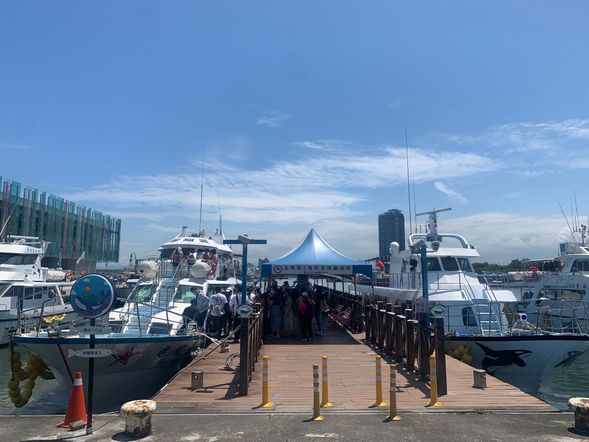 烏石港碼頭登船出發。