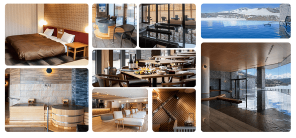 พักผ่อนในโรงแรมหรูบรรยากาศอบอุ่น รายล้อมด้วยวิวหิมะสุดโรแมนติก
สะดวกสบายครบครันด้วยสิ่งอำนวยความสะดวกระดับรีสอร์ท — ห้องพักกว้างขวาง ออนเซ็นส่วนกลาง