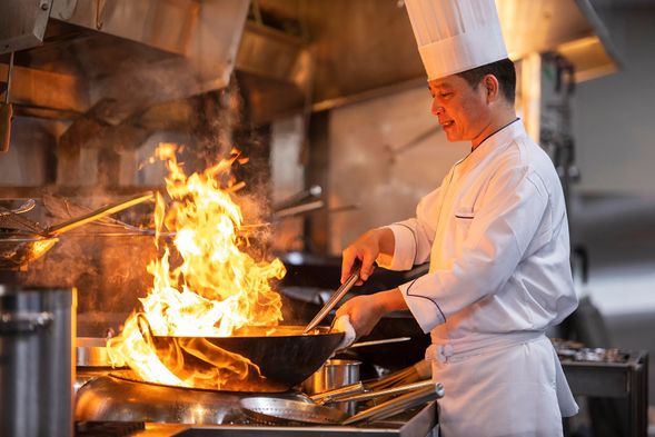 Chef’s Special Course A
Kaihua Lou’s Signature Three-Appetizer Platter:
Smoked duck breast with oolong tea dressing
Abalone with truffle sauce
Double-boiled chicken soup with ginseng and fish maw
Steamed shrimp with fresh fruit
Stir-fried scallops with egg whites
Smoked spare ribs with cumin spice
Steamed sea bass with salt
Phoenix Imperial Dim Sum
Char Siu pastry
Fresh seasonal fruit