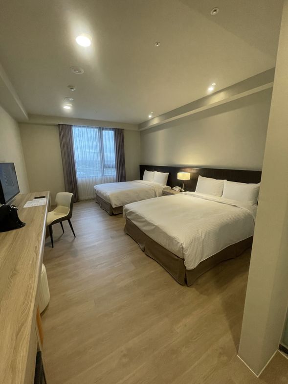 Photos are examples of the room