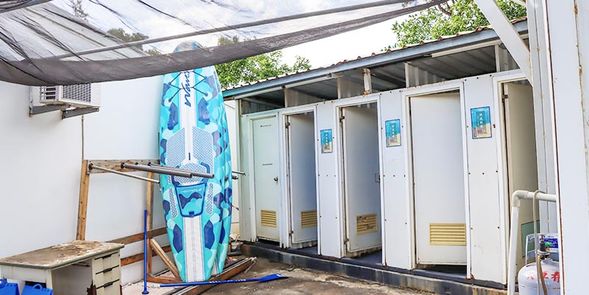 回程盥洗!沖個熱水澡~搭配海洋友善洗髮&沐浴乳