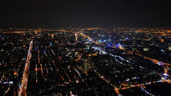 欣賞台北夜景