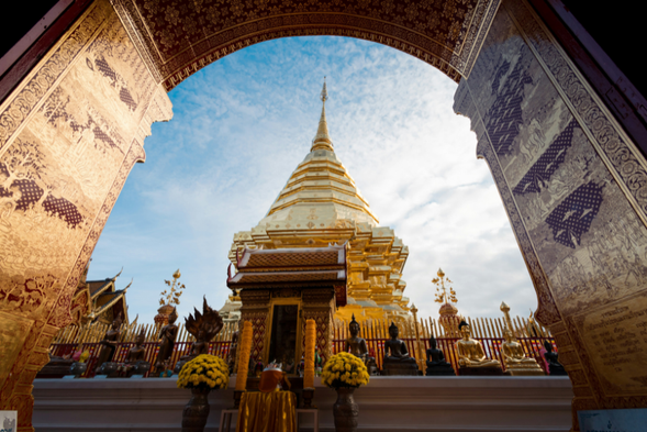 素帖山雙龍寺 Doi Suthep
✅ 搭乘纜車登上山頂,俯瞰清邁市區全景
✅ 欣賞素帖山自然風光 ,清邁最經典地標之一
✅ 清邁最具代表性的佛寺