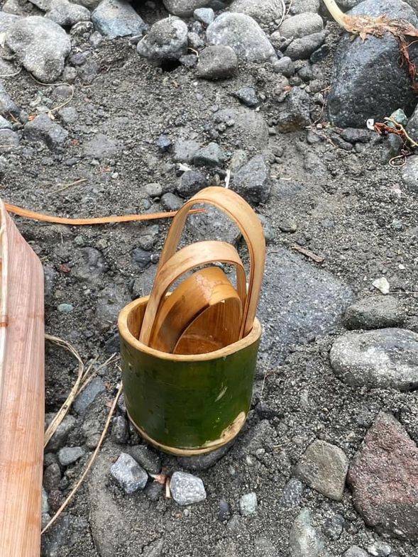 大自然竹杯竹夾器皿製作