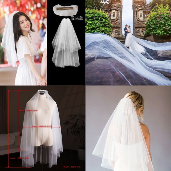 超長款1件 3米*6米 短款2件帶發卡