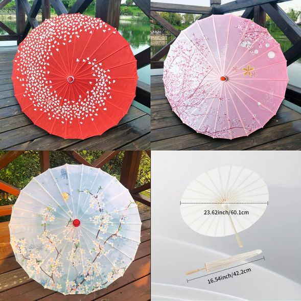 和式傘6件,純白2件