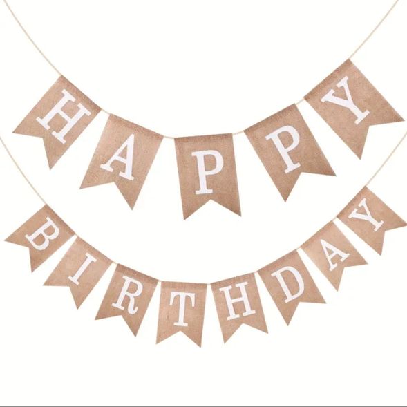 生日快樂條幅1件