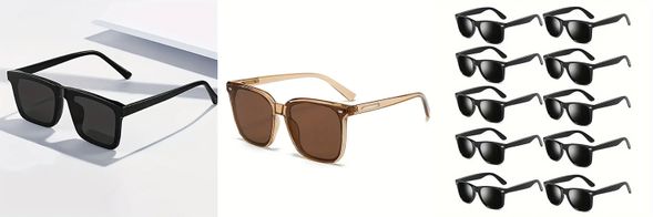 黑色墨鏡10件 橙色墨鏡2件 尺寸為均碼