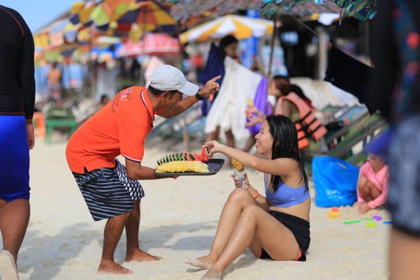 Seasonal fruits will be served on the island