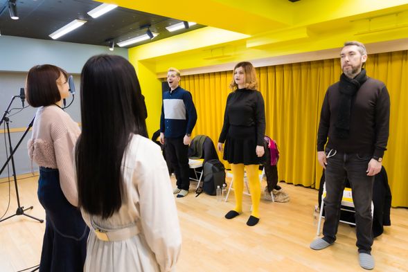 从丹田发出洪亮的声音……!大家都做得很好!