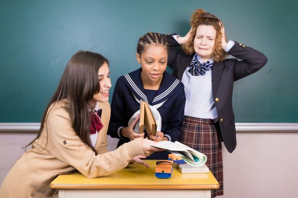 Here's a classic classroom set: recreate that iconic anime scene in a real school setting!