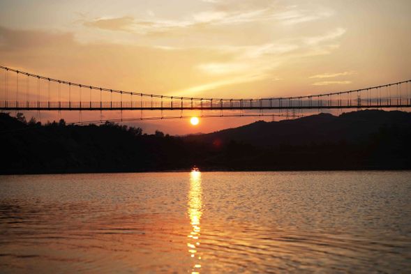 夕陽西下的暖心時刻