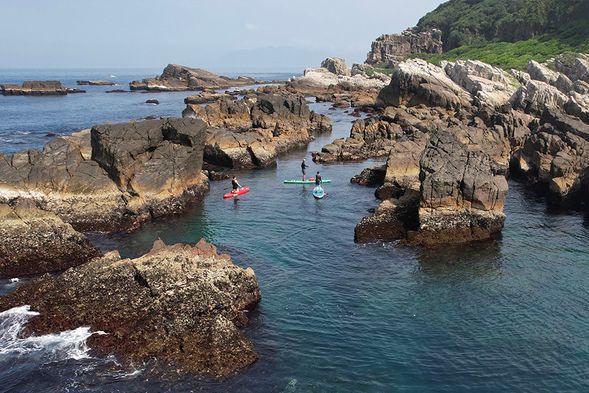 具備良好的划行技能,加上海況理想,讓我們穿梭各個小徑
