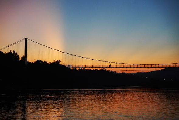 福隆的夕陽時刻有點夢幻魔幻