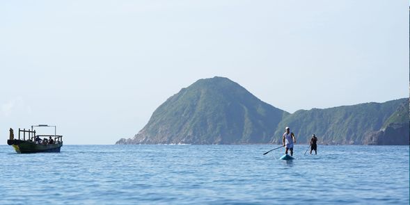 從東澳灣出發,站在太平洋