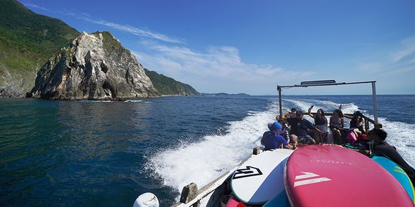 踩點成功-中央山脈起端烏岩角名單入袋,滿載而歸上船返程