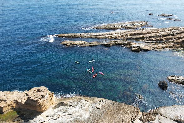 透徹的海水,沒想像過的視角,自己成為景色的一部分