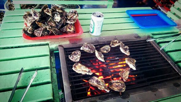 炭烤牡蠣 跟好吃海鮮粥