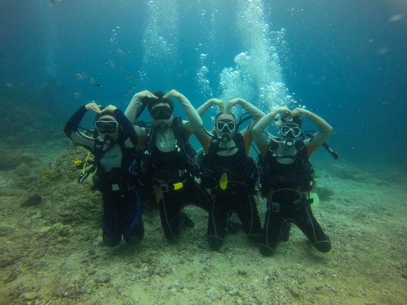 亦可自費潛水體驗綠島美麗的海底生態