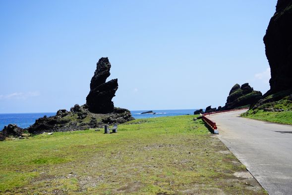 碼頭領取機車後,悠閒環島去