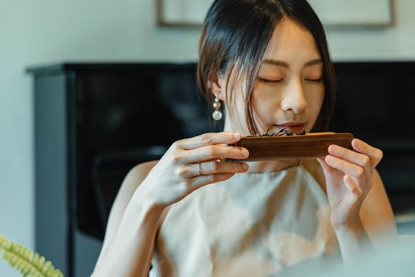 在靜謐的山房中,透過觀、聞、聽、觸、品,讓身心靈在茶的引導下回歸平衡與平靜。