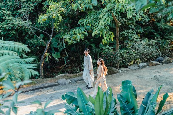 千坪藝術園區,四季都有不同的景致。春日之櫻花、紫藤,夏日之鳳凰、荷花,秋日之曇花,冬季之梅。你可以在這自然的環境中放鬆身心,感受藝術與生活的連結。