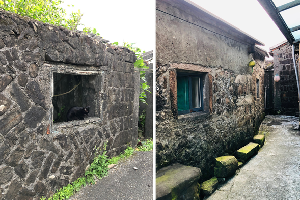 Take a walk around the centennial stone house.