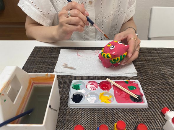 好きな色で色付けしていきます♪