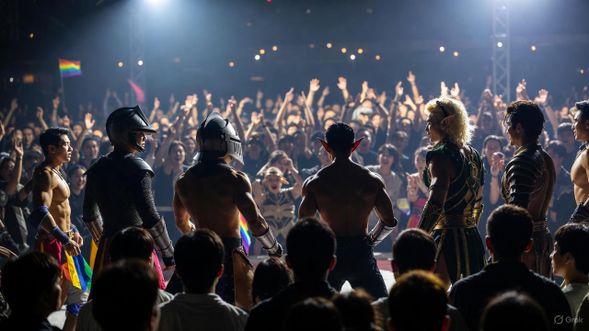 王國戰士以火焰舞步與雕塑線條點燃黑夜脈動,這不只是觀看,而是召喚。這場冒險將陪伴你我直到黎明。
The Kingdom Warriors ignite the night’s pulse with fiery dance and sculpted lines—this is not just watching, but a summoning. This adventure will accompany us until dawn.