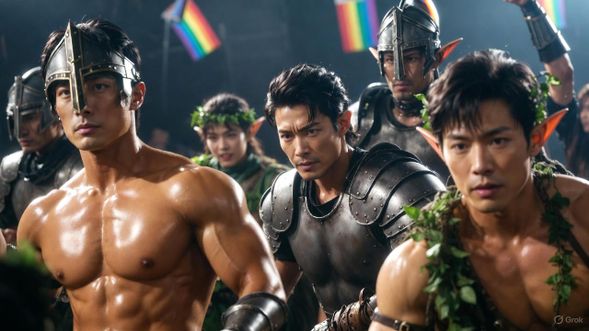 暗夜精靈的敏捷、烈焰守護者的狂野、魅惑海妖的誘惑、半獸人的原始力量——
每位 GoGoBoy 皆化身王國戰士,以肌肉、舞步與故事帶你(勇者)進入夜之幻想。
The agility of the Dark Night Elf, the wildness of the Flame Guardian, the allure of the Enchanting Siren, the primal strength of the Half-Beast—each GoGoBoy Kingdom Warrior will guide you into a nocturnal fantasy through muscles, dance, and story.