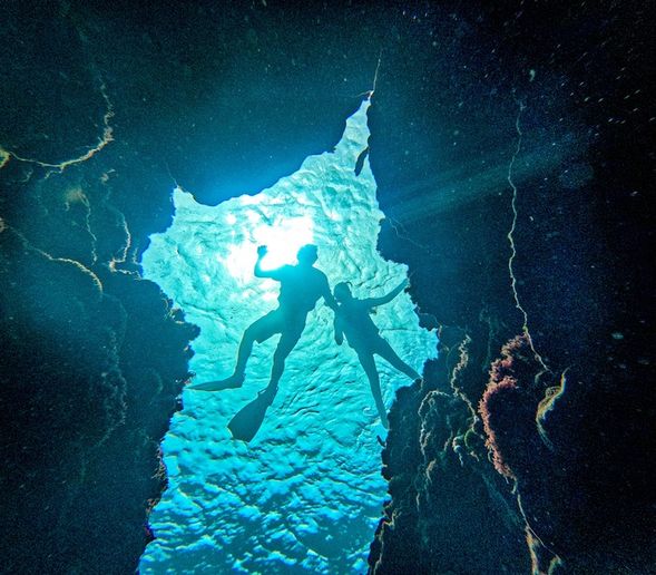 海底的相框照看不到臉但有美好的回憶~