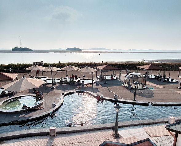 席毛岛海水温泉