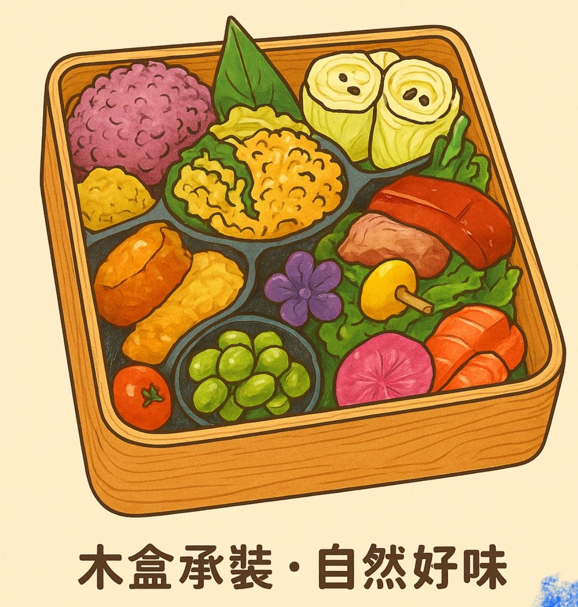 午餐-在地特色木餐盒