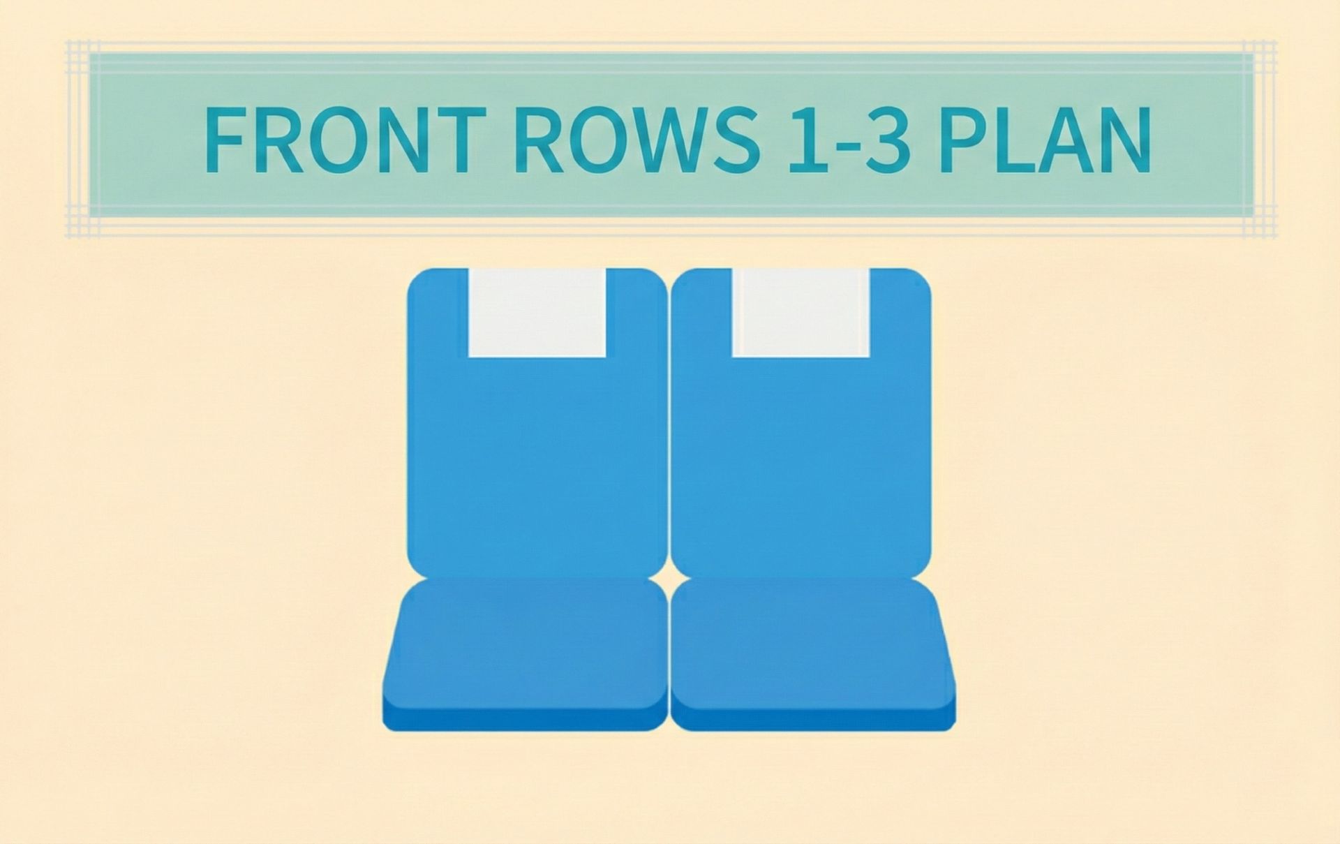 Use front bus seats (rows 1-3)