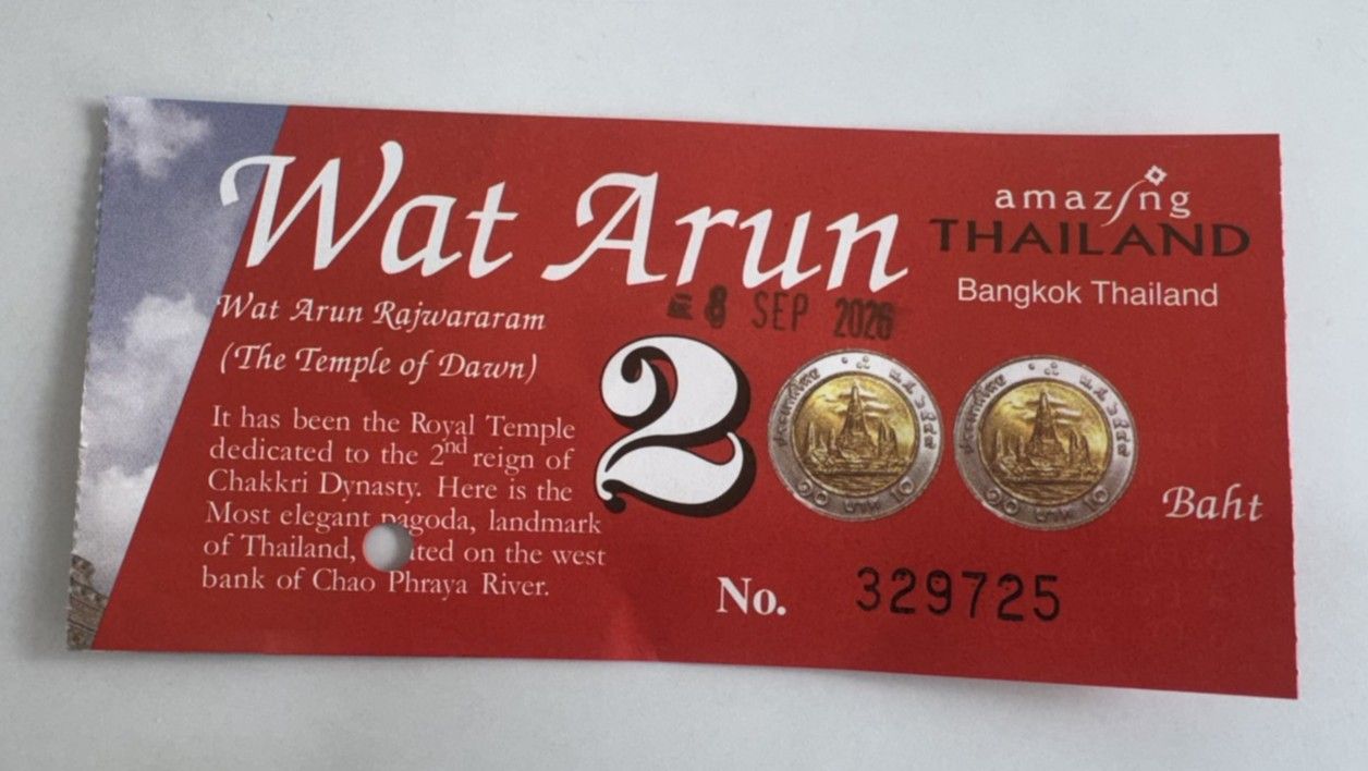 Entrance Tiket for Temple