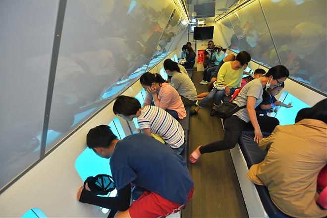 綠島→海底玻璃船