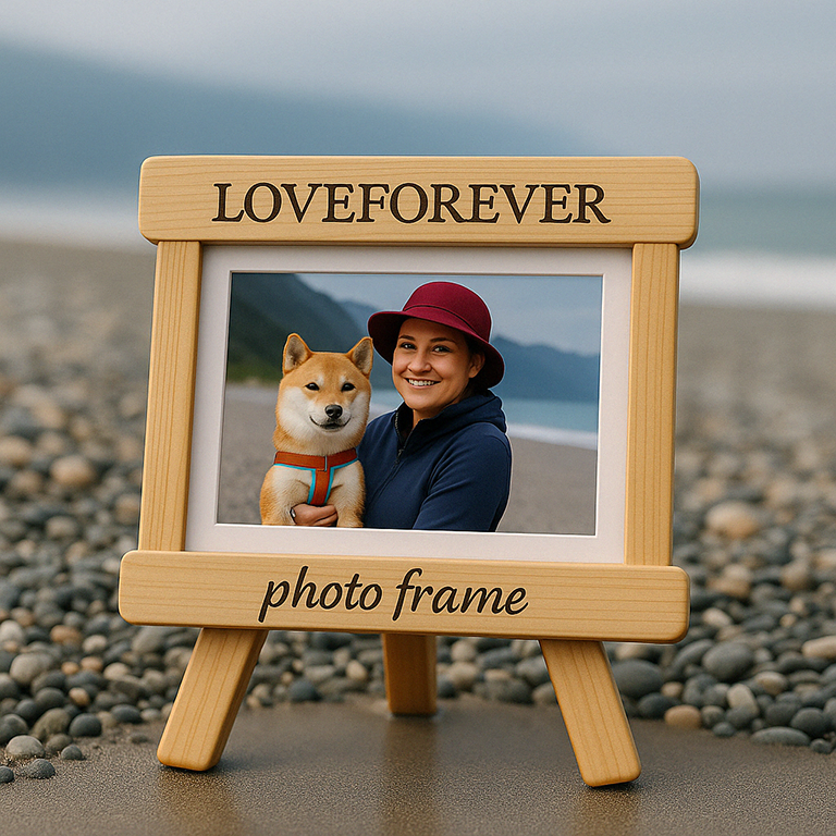 造型相框附上個人自選照片一張