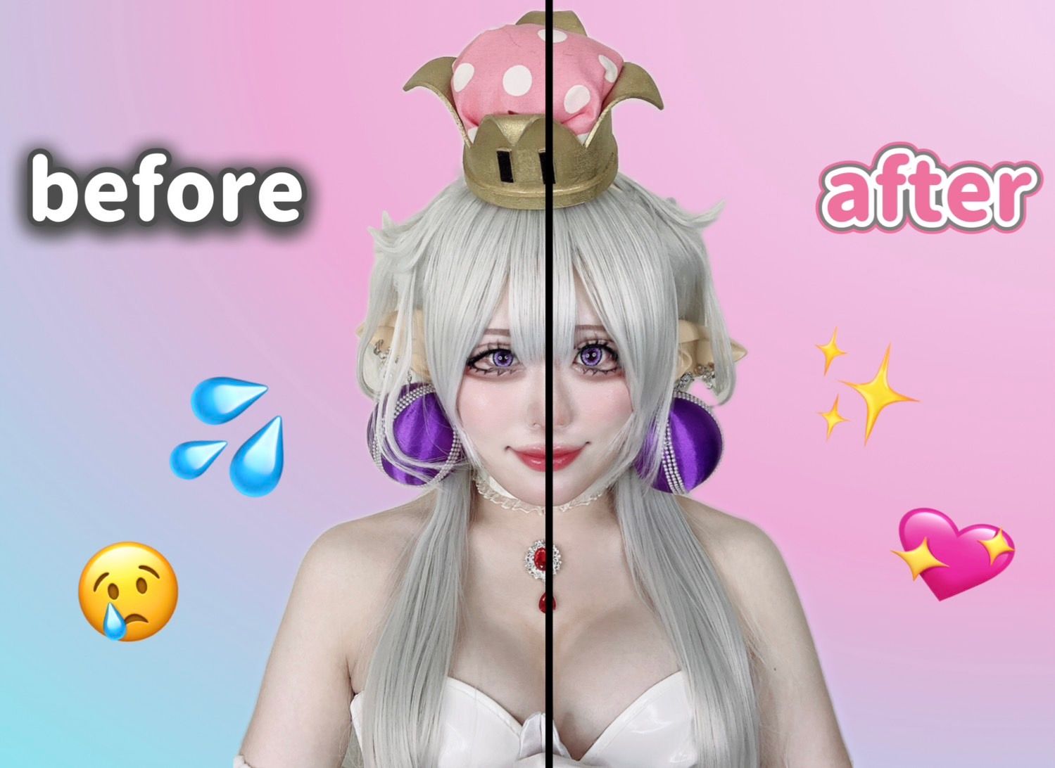 ウィッグ着用テーピング