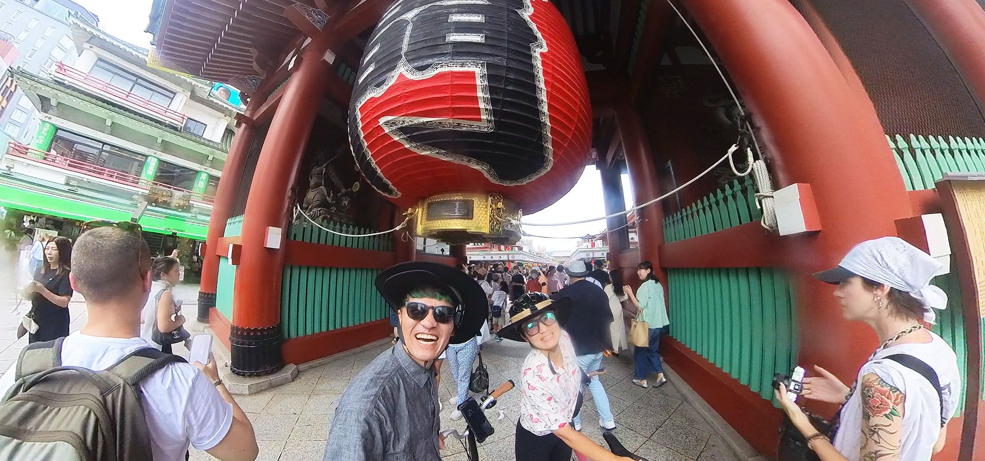 Guests at a neighbourhood shrine in Tokyo